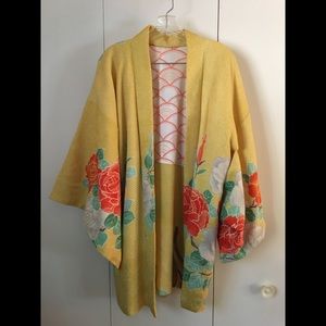 Japanese shibori silk Haori